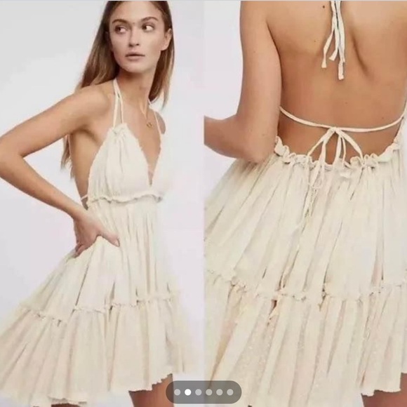 Free People 100 Degree Bohemian Halter Dress - Picture 5 of 5